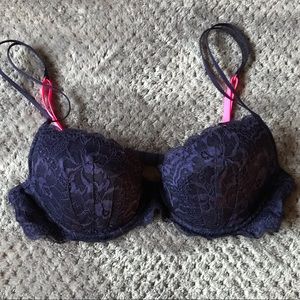 Victoria’s Secret PINK 36B Blue Lace Bra